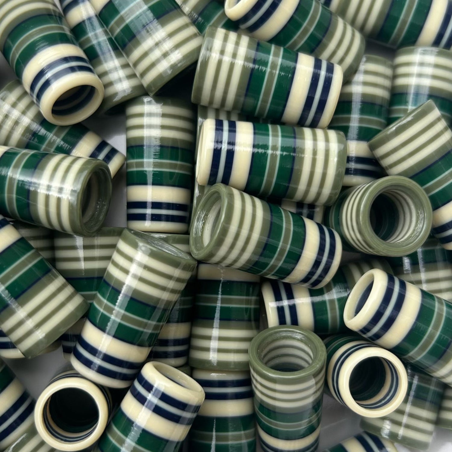 Cream, Army Green, Forest Green, Navy 3D-printed golf ferrules