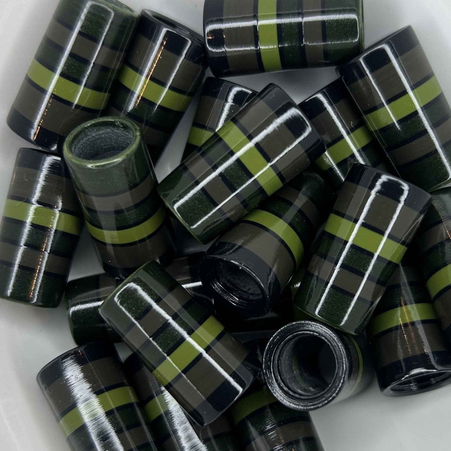 green golf ferrules in varying tones