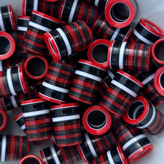 Red, White, Black, and Matte Black golf ferrules