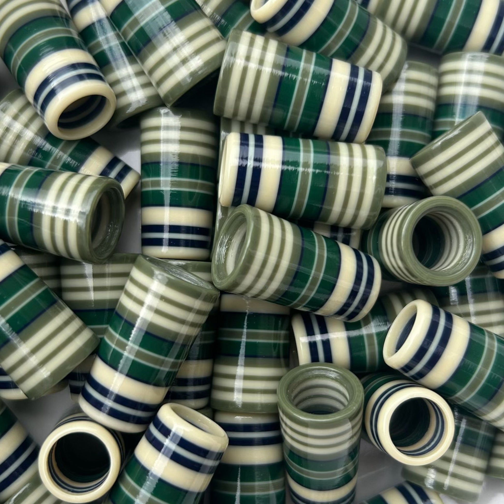 Cream, Army Green, Forest Green, Navy 3D-printed golf ferrules