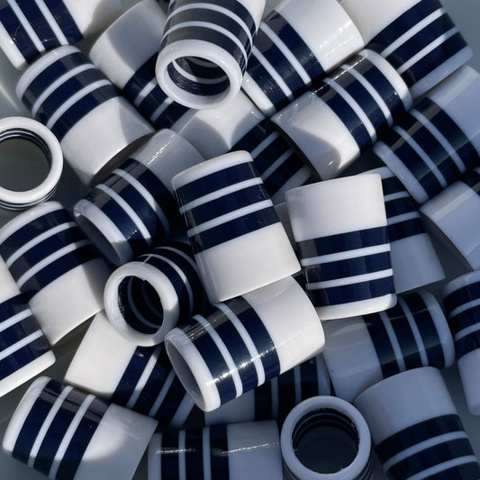 navy and white golf ferrules