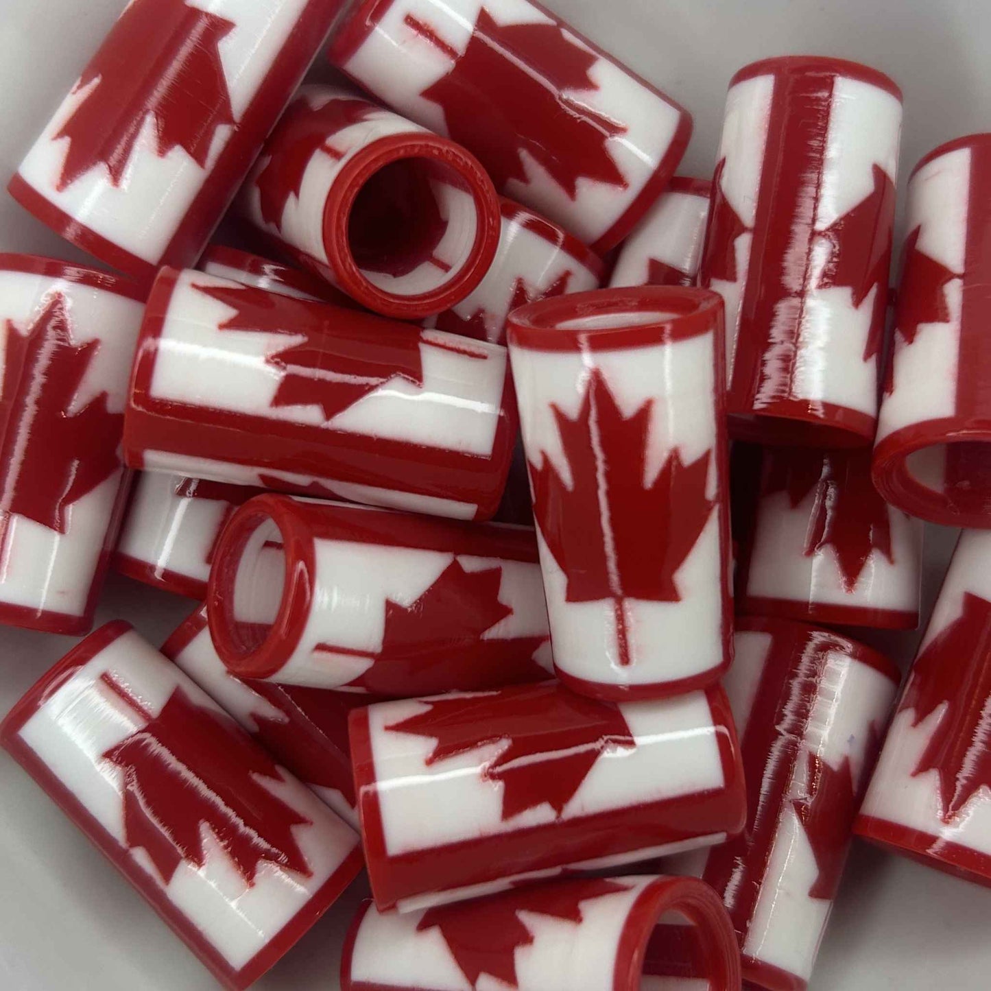 red and white golf ferrules in canada flag design