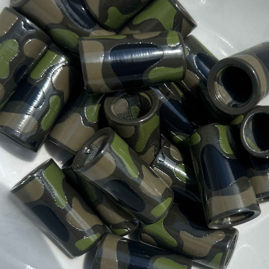 camo golf ferrules in shades of brown and green